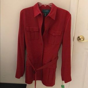 A Ralph Loren silk jacket.